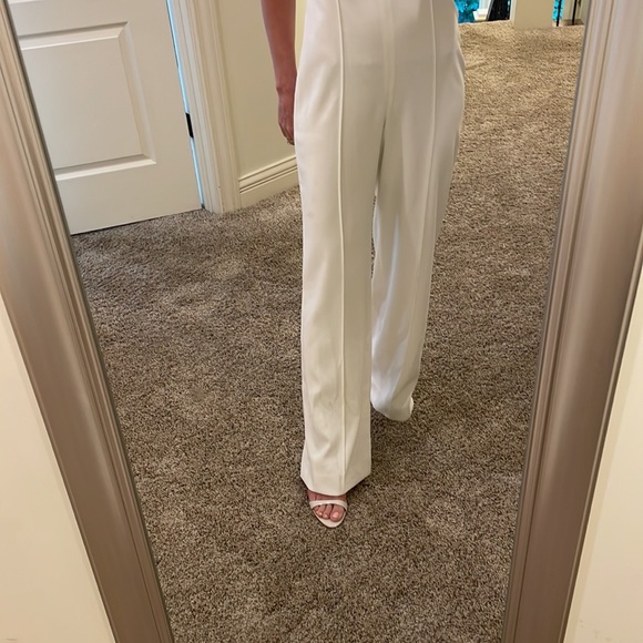 NWOT Reiss White Bea Buckle Detail Jumpsuit size 4 - Picture 5 of 12